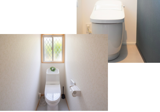 クロス張り替えリフォームをしたトイレの画像