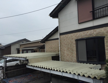 宮崎県都城市上長飯町　ー屋根・外壁塗装、付帯部塗装、コロニアル　サイディングボードー