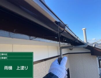 雨樋上塗り