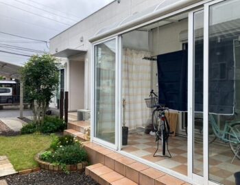施工前　雨樋・破風板